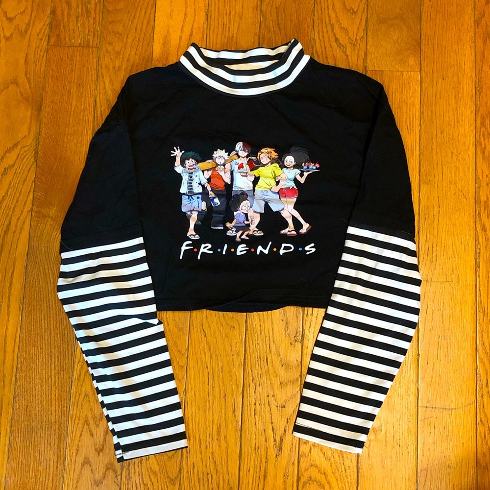 Medium long sleeve my hero academia friends shirt FANCYQUBE